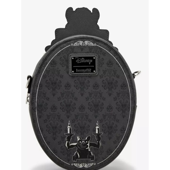 Disney The Haunted Mansion Plaque Figural Glow-in-the-Dark Crossbody Bag - Picture 5 of 5